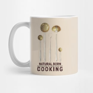 The Vintage Kitchen Shop Natural Born Cooking Mug